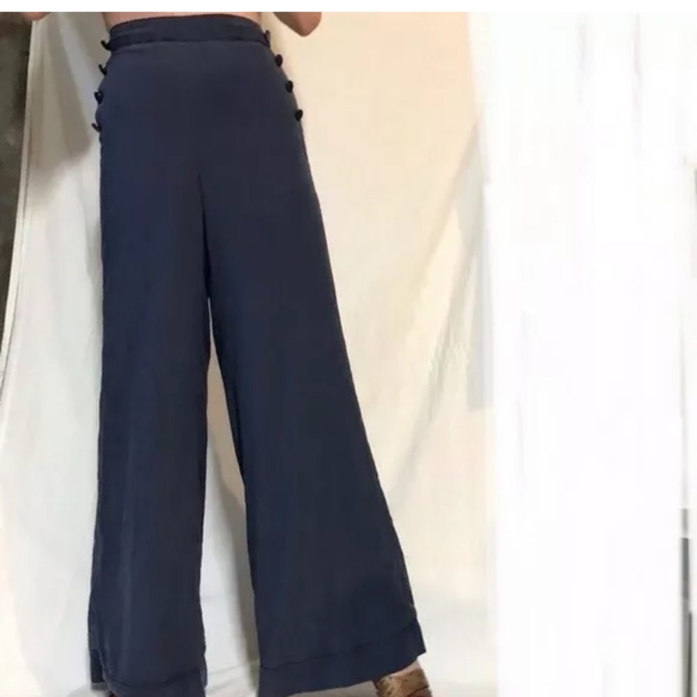 Z Spoke by Zac Posen silk wide leg pants sz 6